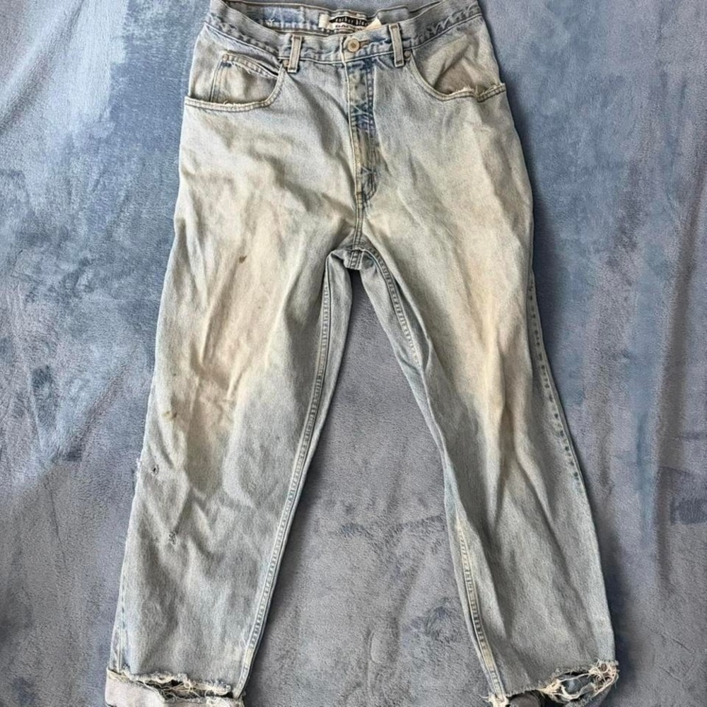 vintage Anchor Blue baggy jeans Light wash with a relaxed fit 30x30